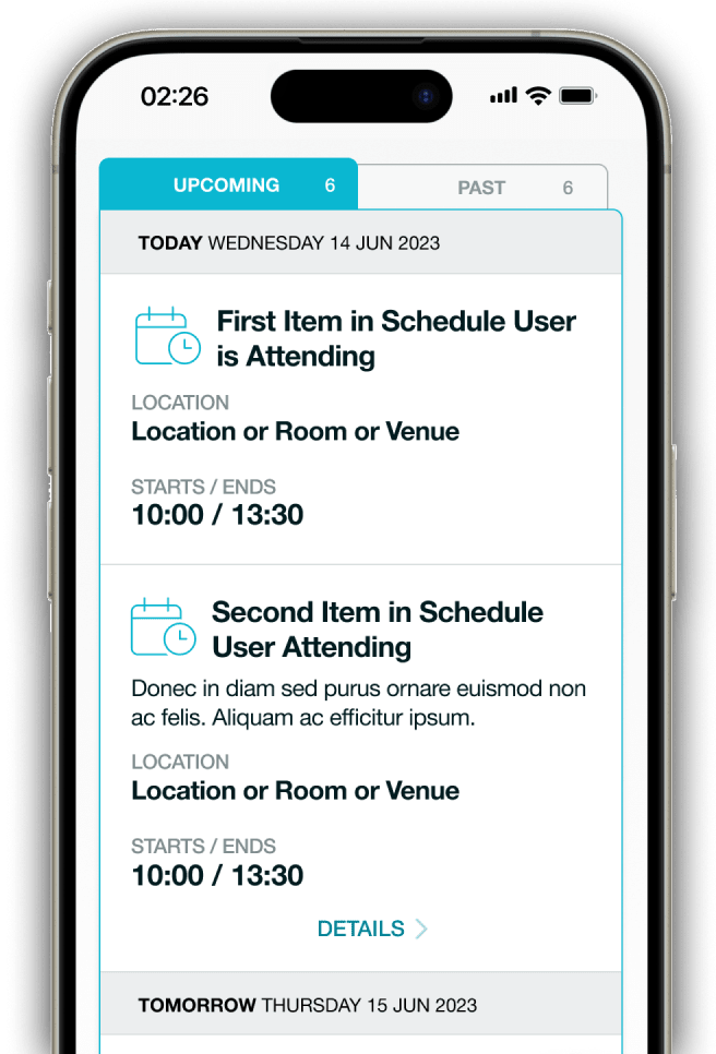 Attend app on mobile